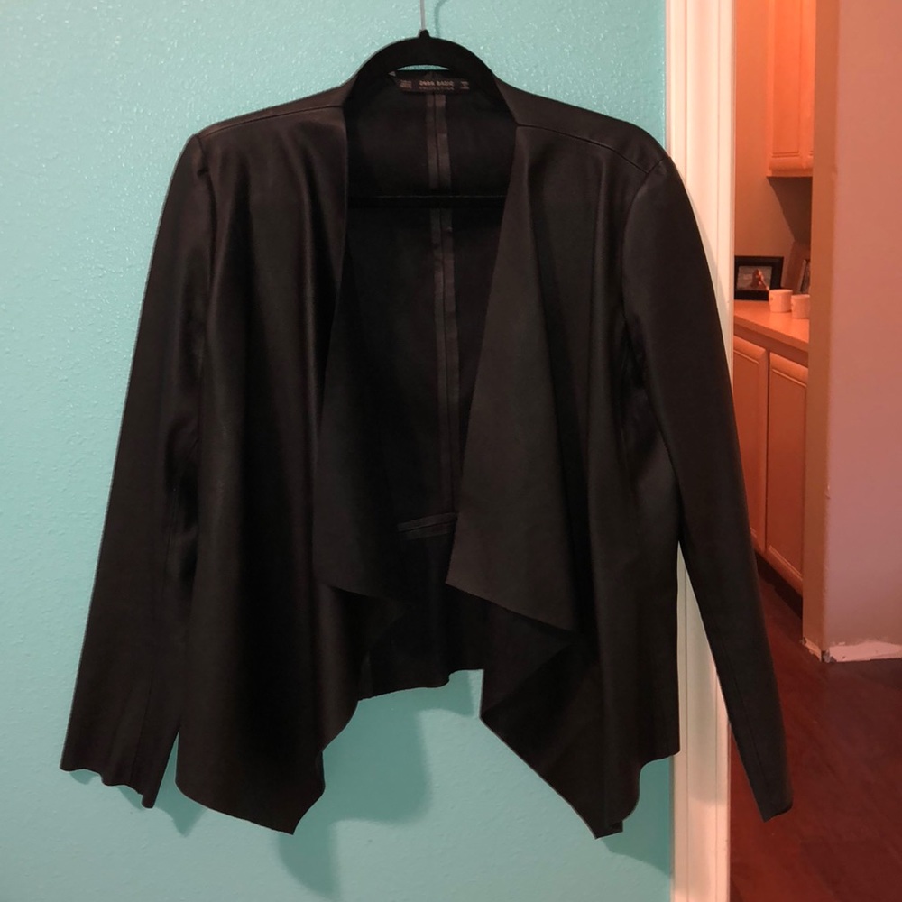 Suede leather jacket